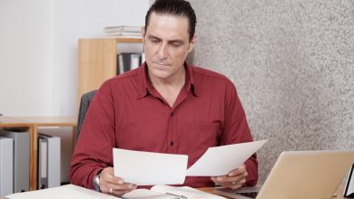 businessman working with documents